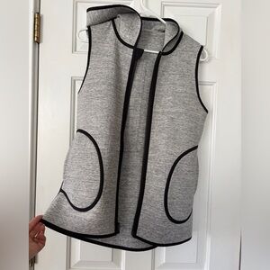 Lululemon Athletica Gray w/ black accent Hooded Reversible Vest